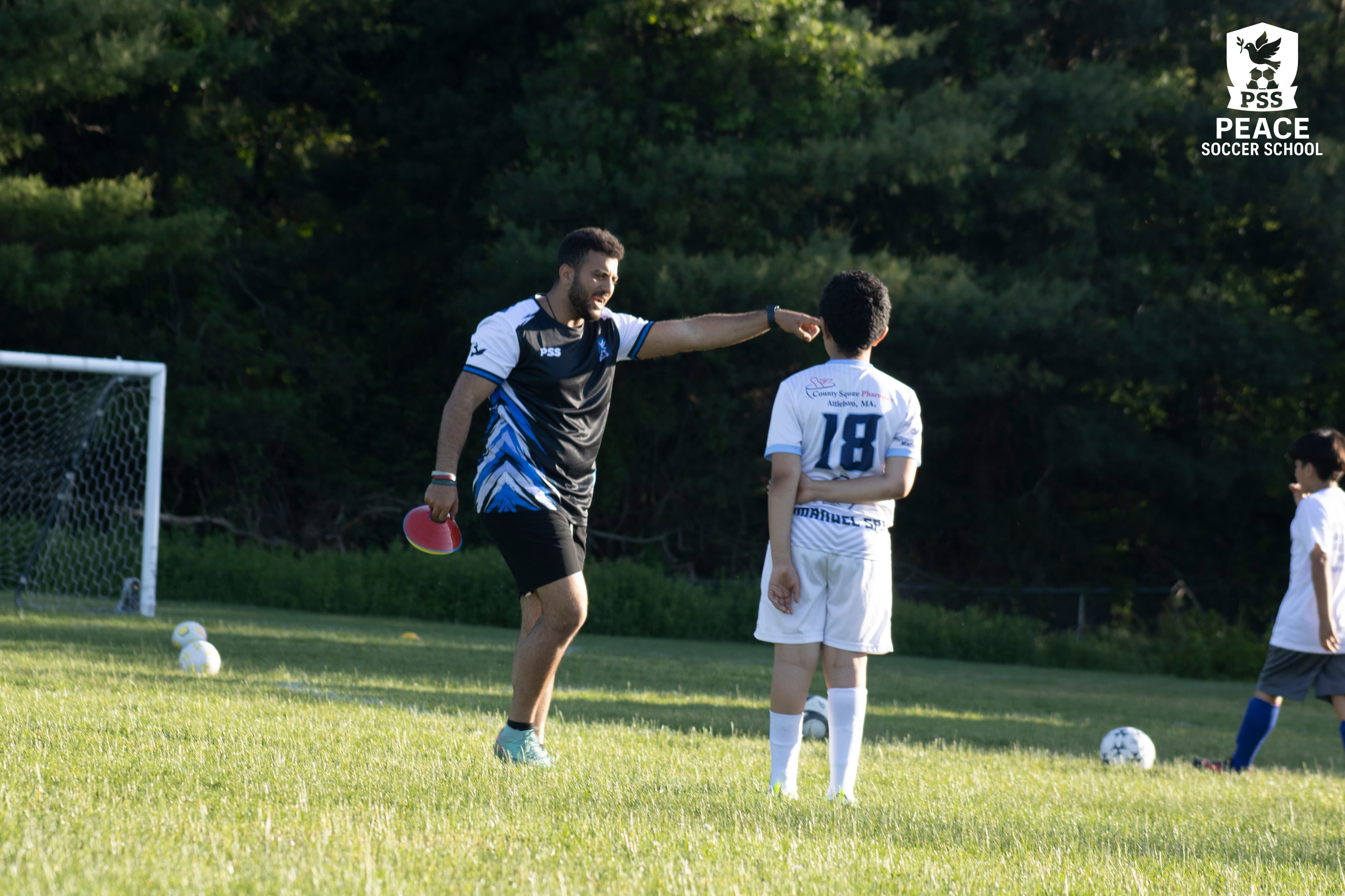 Peace Soccer School training